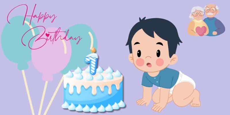 first birthday wishes for your grandson