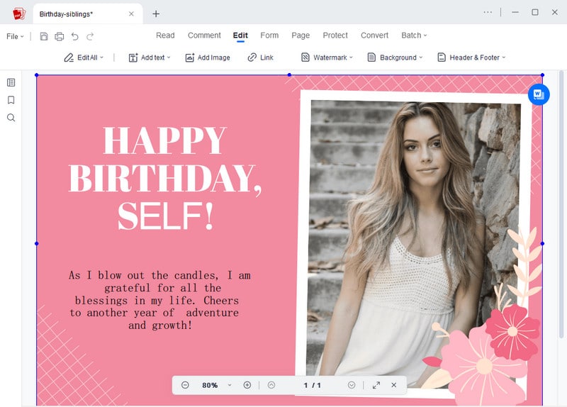 crafting birthday card with acepdf