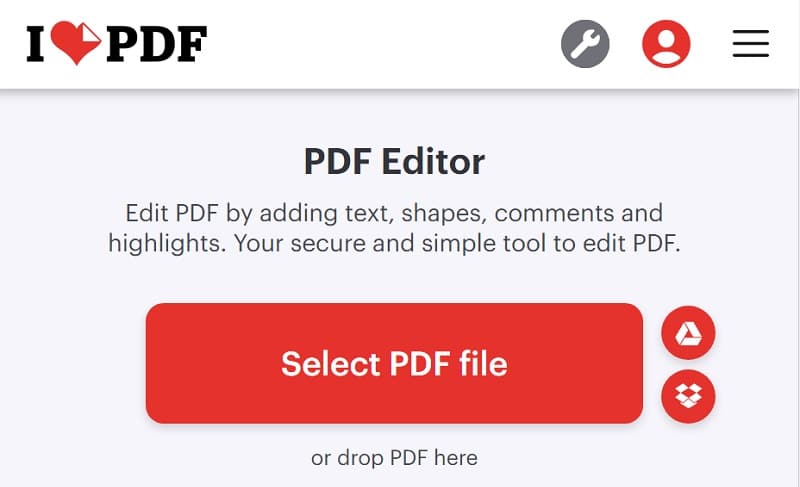 select pdf file