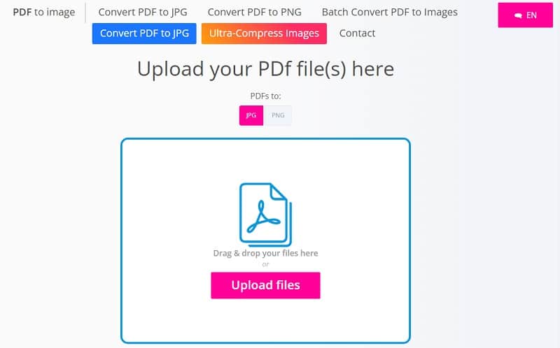 online image converter interface