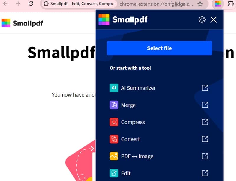 smallpdf interface